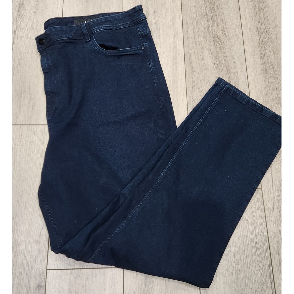 TPJ The Perfect Jean Mens 48x34 Athletic‎ Fit Dark Wash Blue Denim Pants